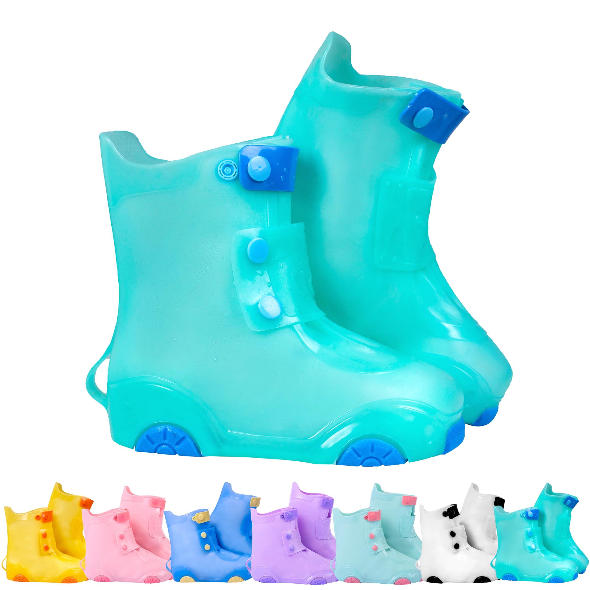 Rain Shoe Covers Kids Waterproof Reusable Galoshes Overshoes