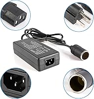 Vista 3 de SINGARO Convertidor de CA a CC, 110-240V a 12V 5A 60W Enchufe para encendedor de cigarrillos de coche, Adaptador de encendedor de cigarrillos