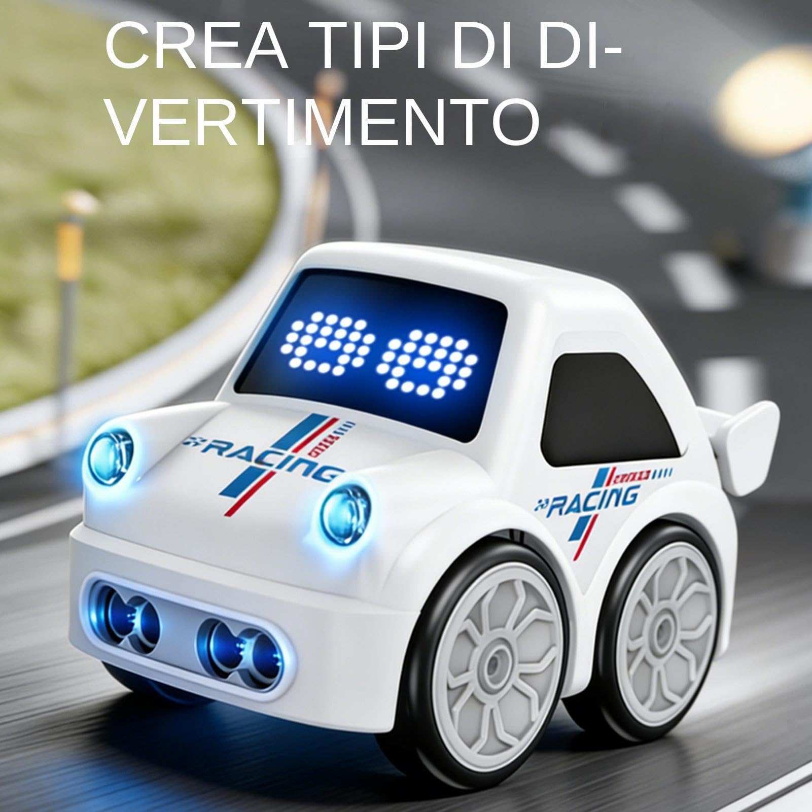 Macchinine Radiocomandate per Bambini Camion Robot Giocattolo Interattivo | Giocattoli Telecomandati Intelligenti con Modalità Insegui e per Bambini Bambine Adolescenti Compleanno Scuola 'Infanzia