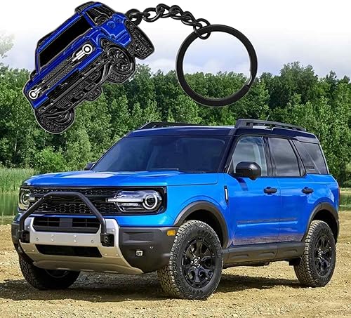Miniatura 6 de ZJIKCH Llavero de coche compatible con Bronco Sport 2021 2022 2023, accesorios para llavero