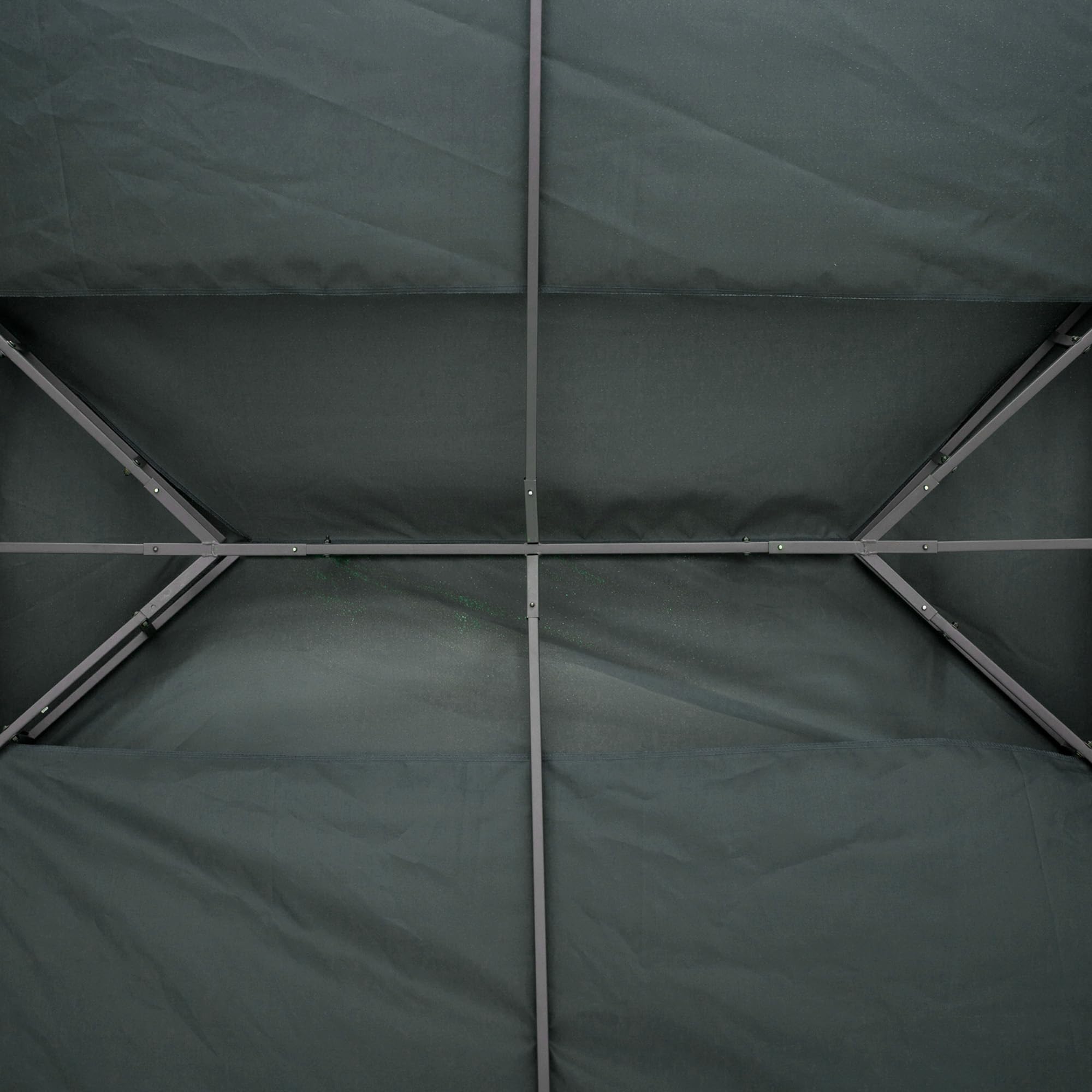 Outsunny Copertura per Gazebo da Giardino Tetto Sostitutivo Anti-UV Impermeabile 3x4m Grigio Antracite