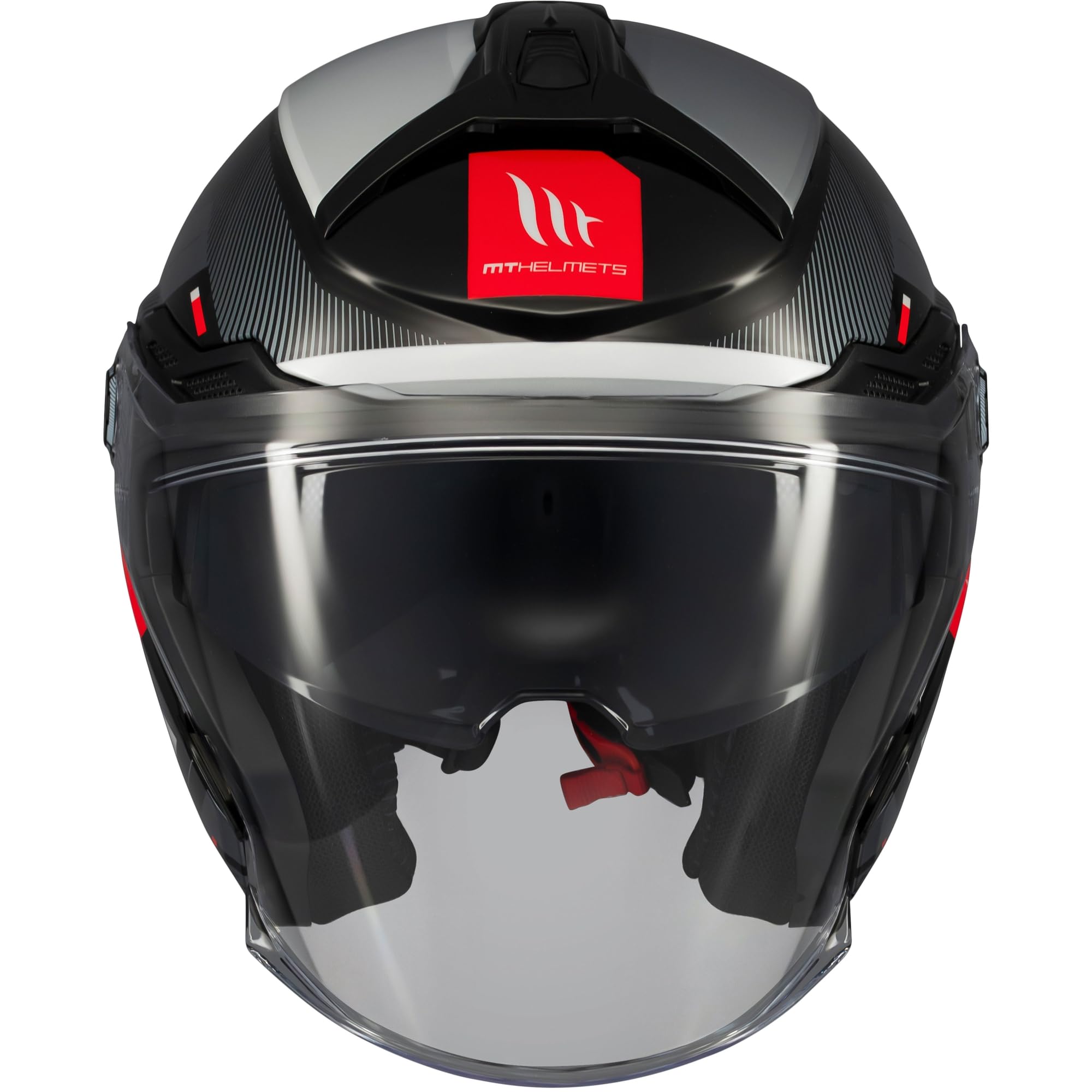 MT Helmets Cosmo SV - Casco Moto Jet Sport con visiera solare retrattile, schermo a rimozione rapida brevettato, interno lavabile e pronto per intercomunicatore UCS | Omologato ECE 22.06 & DOT