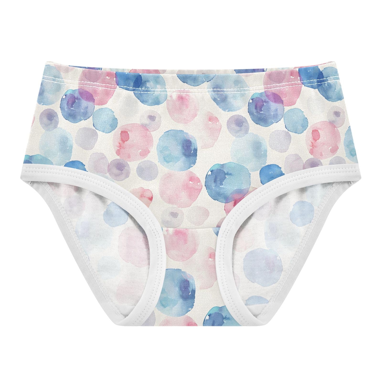 ALAZA Toddler Girls Cotton Hipster Underwear Soft Polka Dot Pink Blue 2 Pack 2T