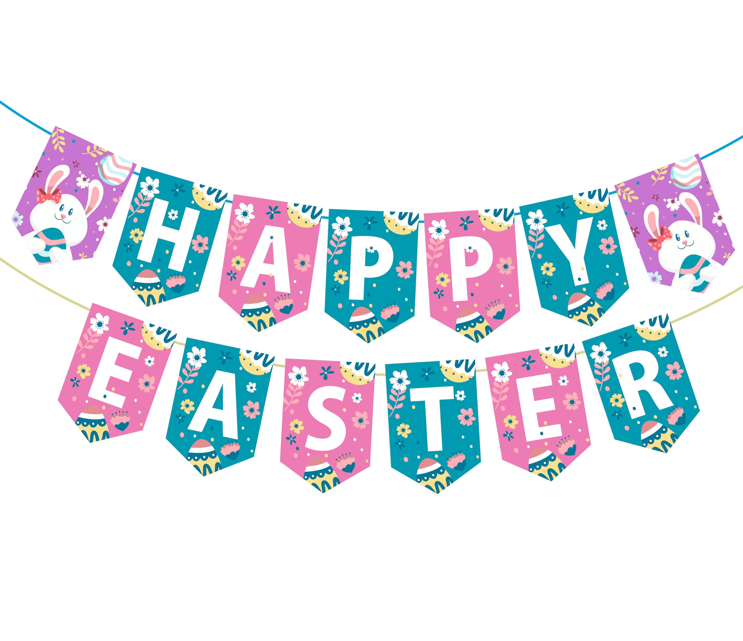SVM CRAFT® Happy Easter Banner, Easter Decoration