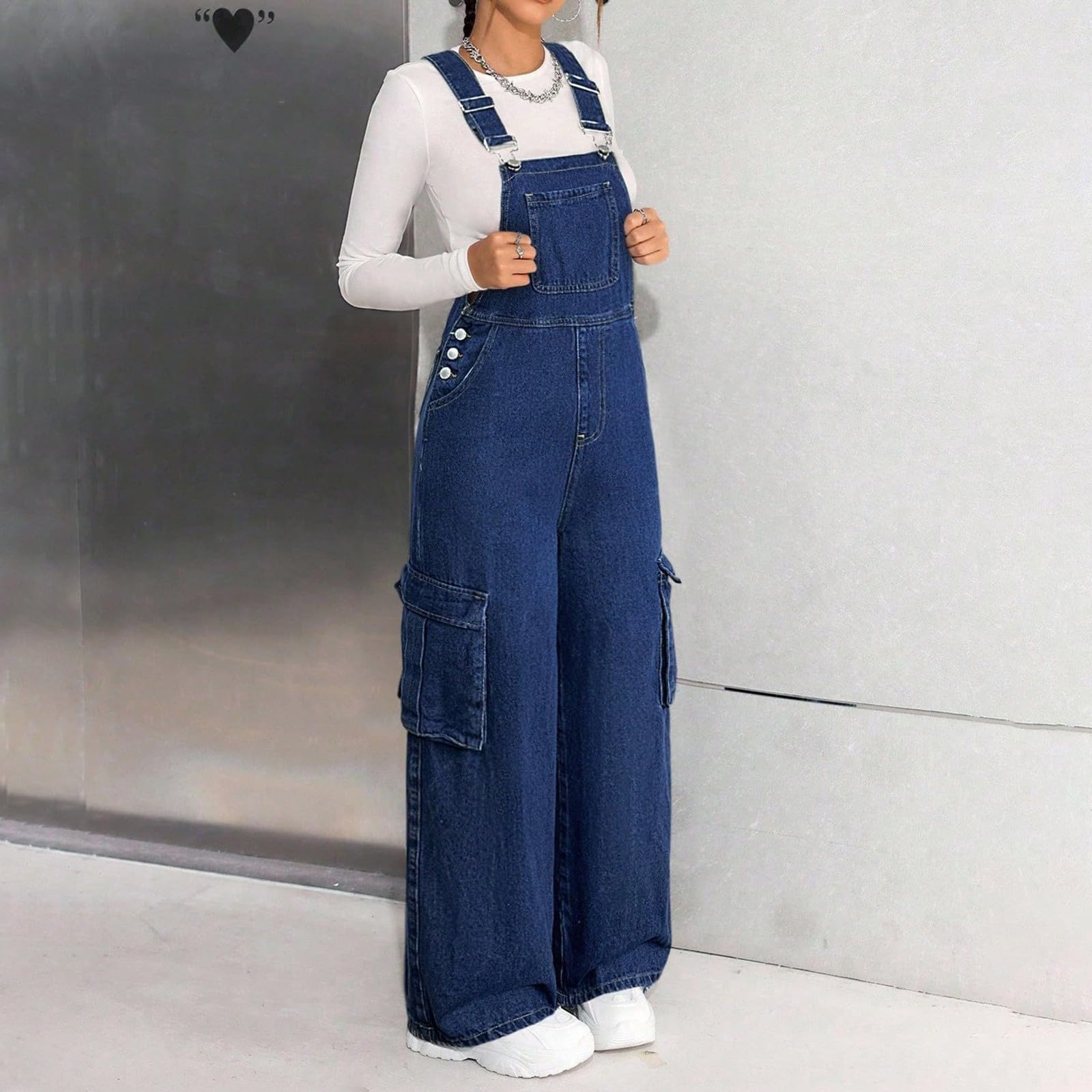 Kids Denim Overalls Latzhose - Adjustable Straps, Multiple Pockets, Unisex Jumpsuit Playsuit For Casual Play, Daily Wear & Outdoor Activities