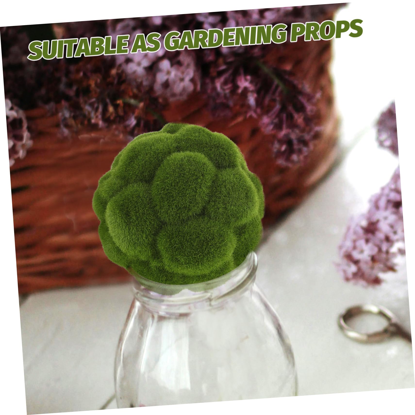 MAGICLULU 8 Uds Planta Artificial Simulada Bola Topiary Bolas De Musgo Verde Decoración as De Musgo para Decoración Planta Artificial as De as De Adorno para El Jardín