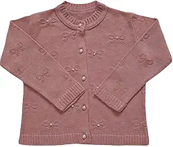 Casaco Casaquinho Cardigan de Tricô Tricot Frio para Bebê Menino e Menina Infantil Luxo