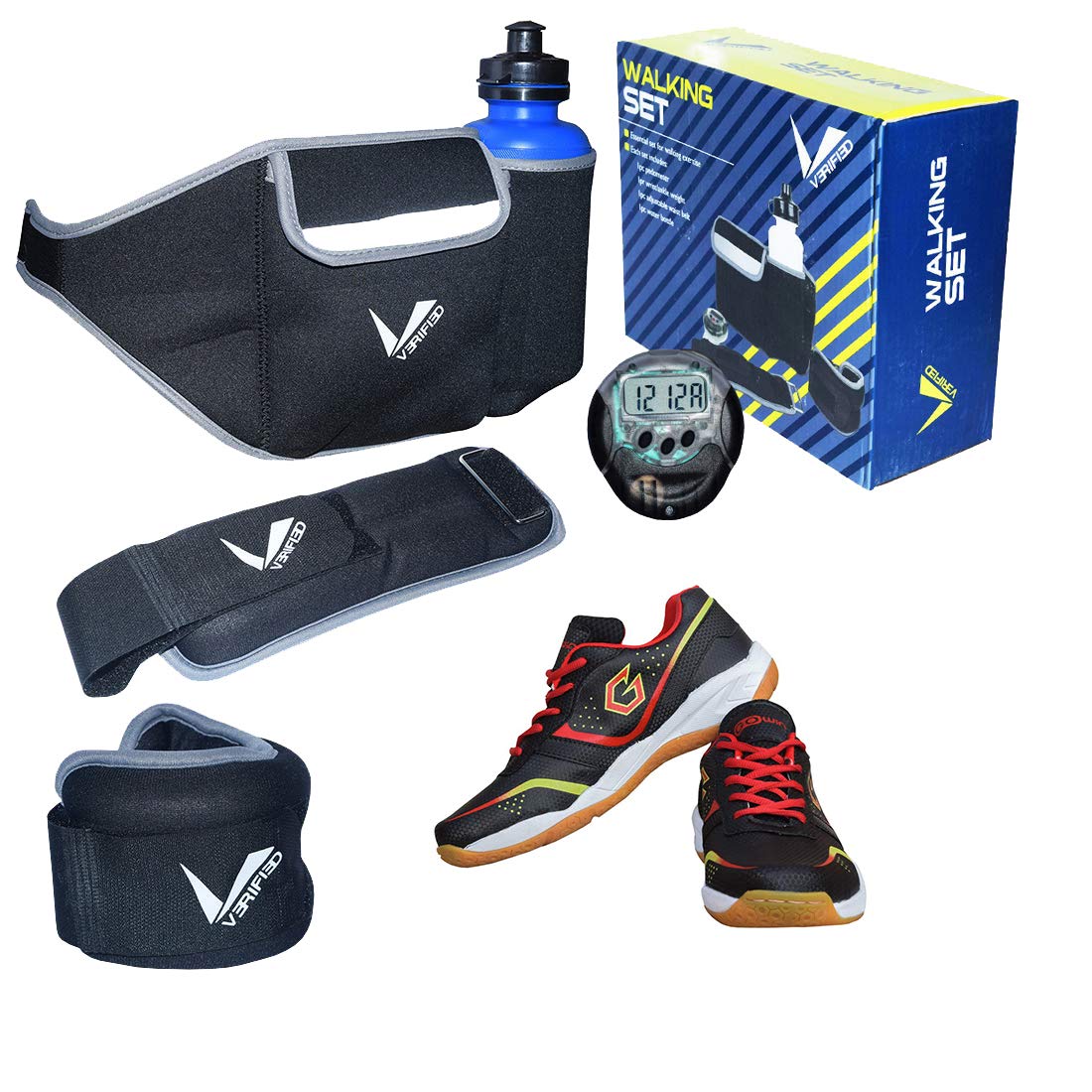 Badminton Shoe Smash Black Size-2 with Verified Walking Set-image-18