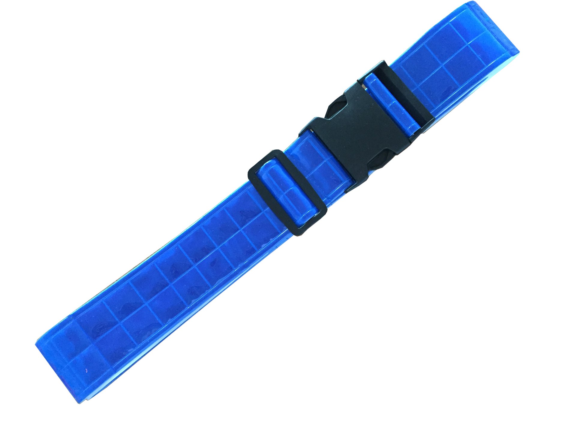 Mellshy 360 Degree Visibility Army Safety Reflective Belt Made from Reflective Strips for Running Jogging Cycling Walking Biking (Blue)