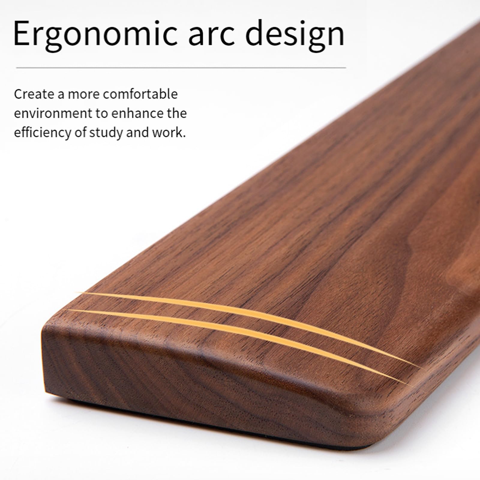 Juego de reposamuñecas de madera natural para teclado y palmas de mano para oficinas y uso doméstico