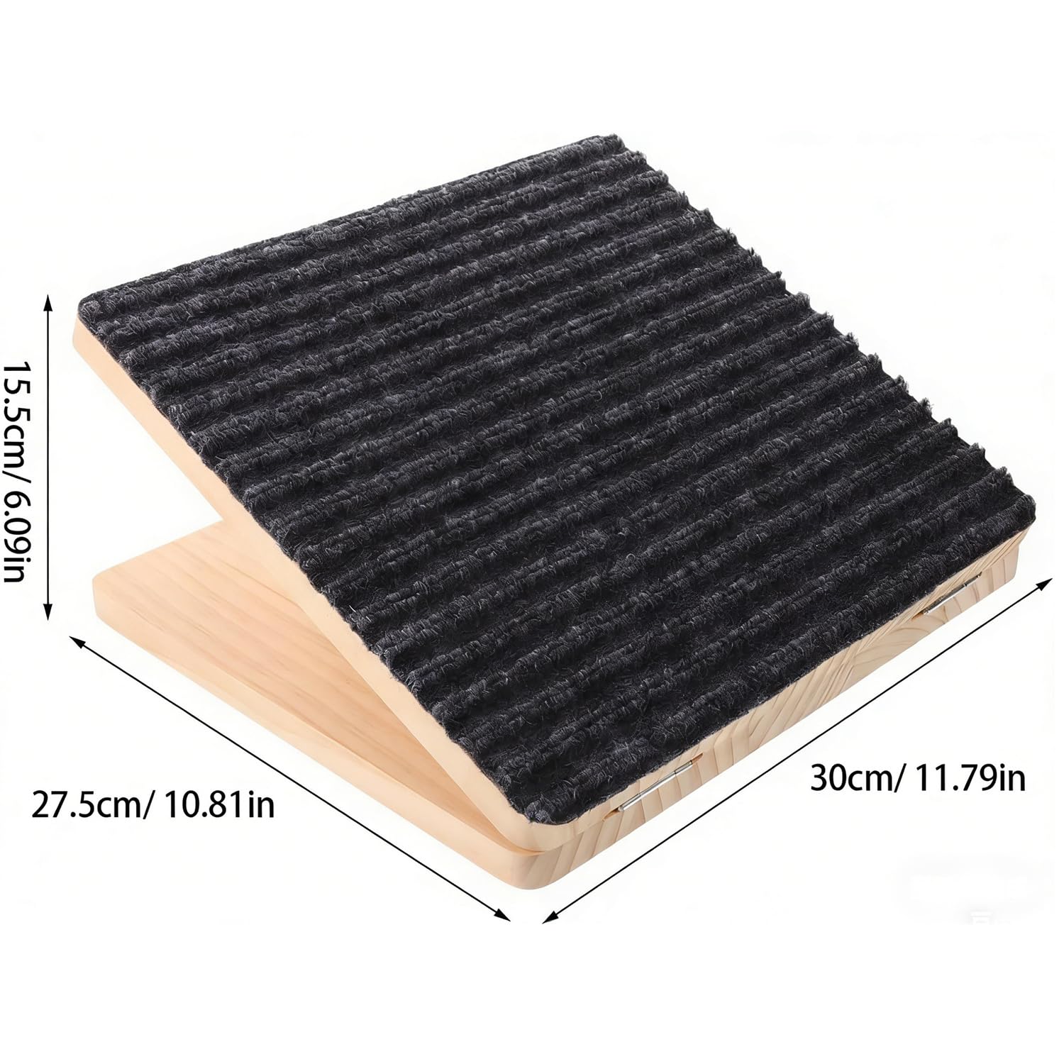 Rampa para Perros de Madera con Superficie Antideslizante de Alfombra – Rampa Inclinada Baja para Perros Pequeños, Escaleras, Peldaños y como Apoyo para Mascotas Lesionadas o Mayores (3)