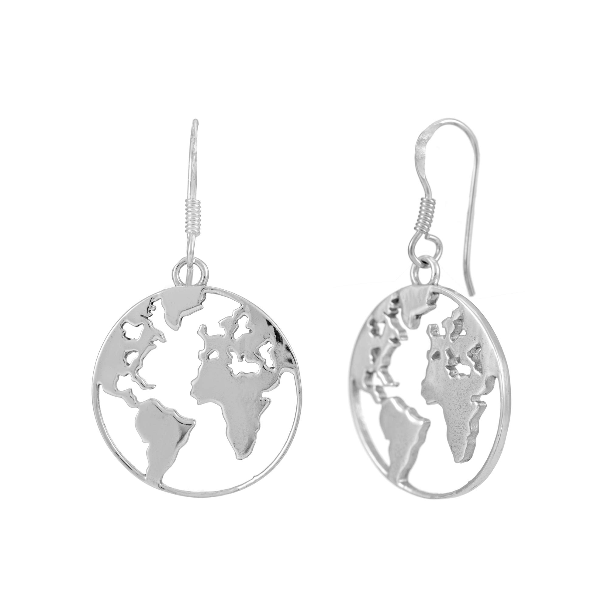 Boucles D'oreilles SOFIA MILANI - Argent 925, Forme Cercle Barre Boule, Design Dangle élégant