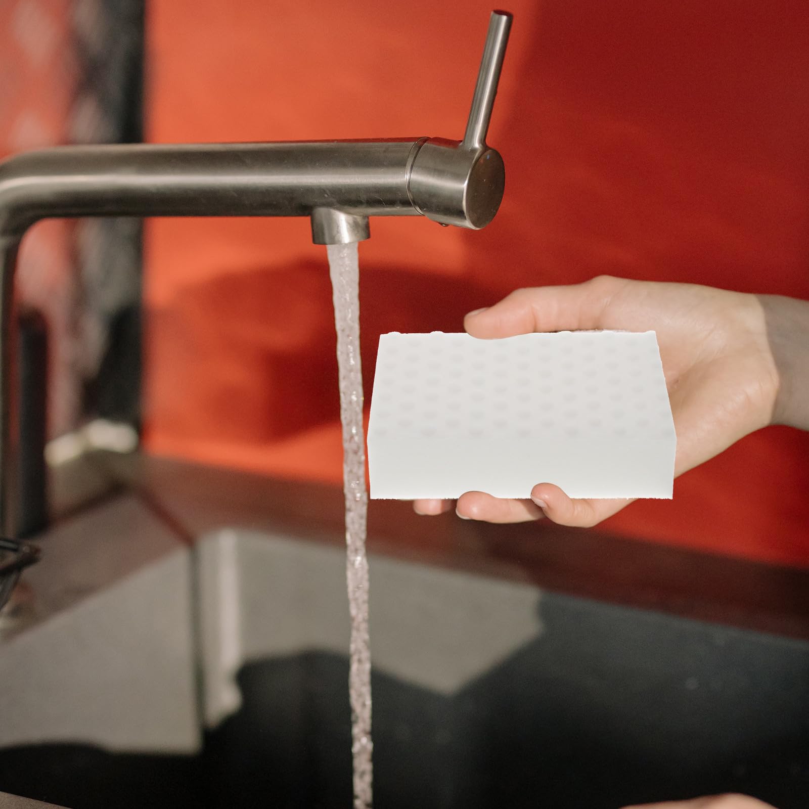 Lot de 10 Éponges de Nettoyage en Blanche Haute Densité pour Vaisselle, et Confortable Cuisine
