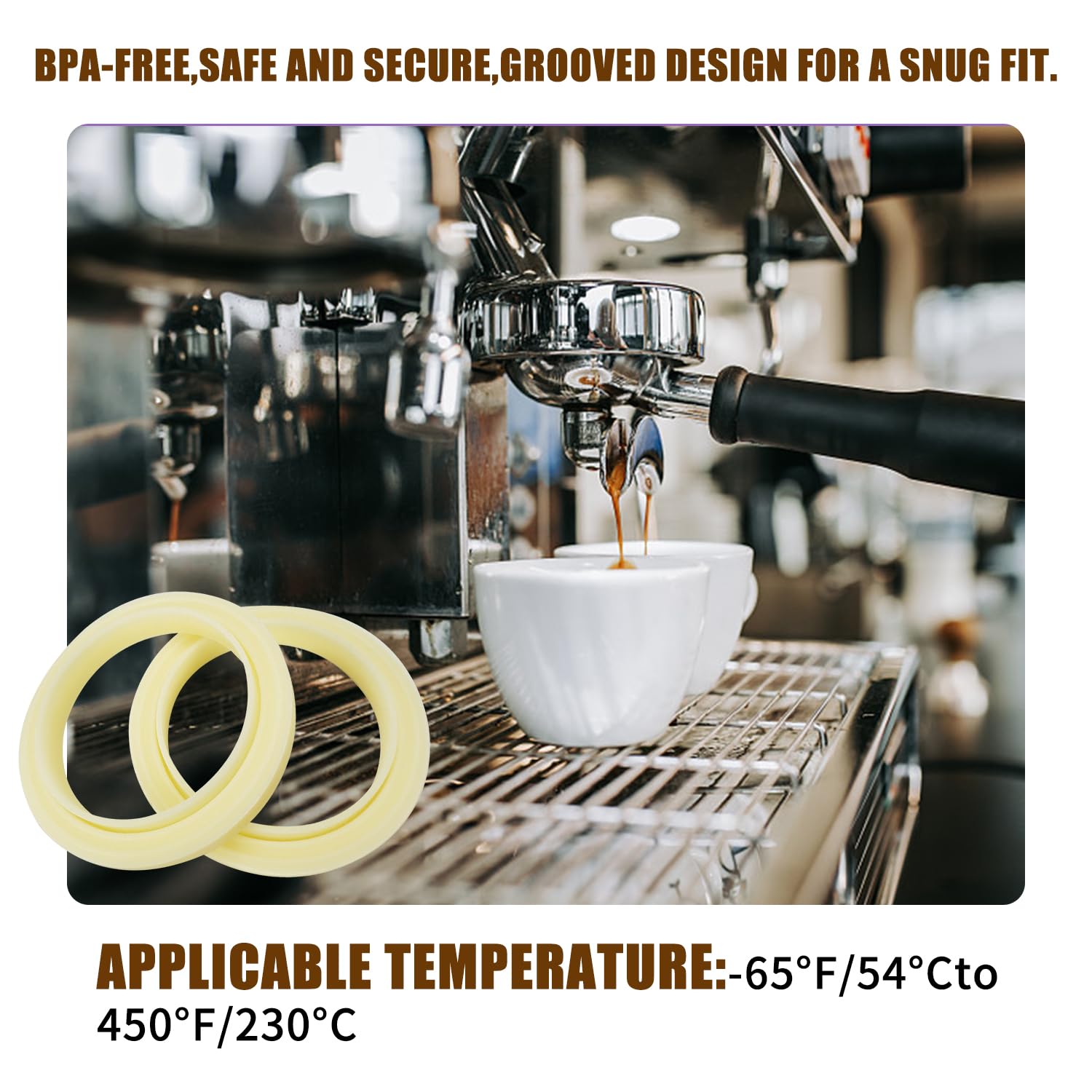 Guarnizioni Per Macchina Caffè Breville - Set 4 Anelli In Silicone, Compatibile Con 878/870/860 Ecc. - Foto 2