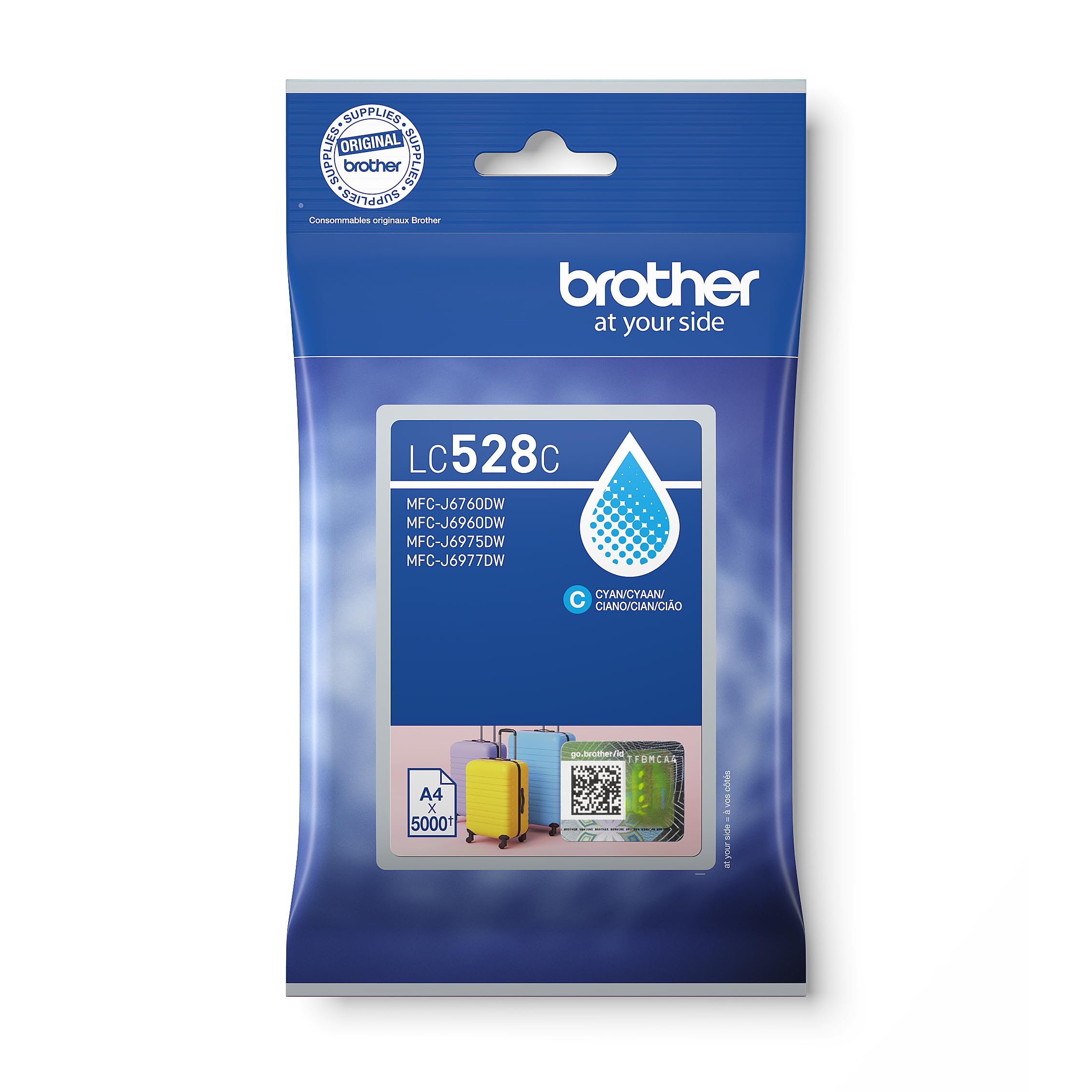 Brother LC528C Cartouche d'encre 1 pièce(s) Original Cyan