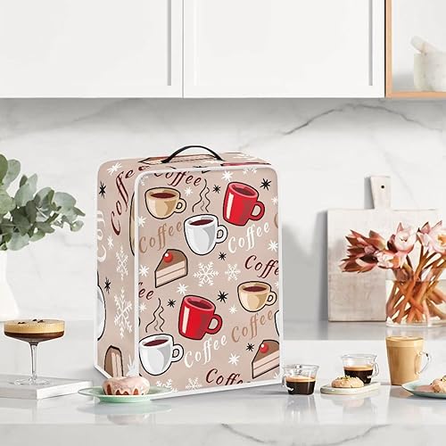 Miniatura 4 de Kathyboom Fundas protectoras resistentes al polvo para cafeteras para cafeteras, mezclador, máquina de jugo, a prueba de polvo, fundas lavables