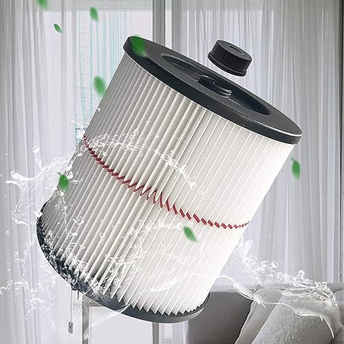 Miniatura 5 de Filtro de repuesto para Shop Vac Craftsman 9-17816 Filtro de aire húmedo y seco para aspiradora de 5, 6, 8, 12 y galones más grandes, paquete de 2