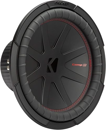 KICKER CompR Subwoofer de 12 pulgadas (11.8 in), DVC, 4 ohmios (renovado)