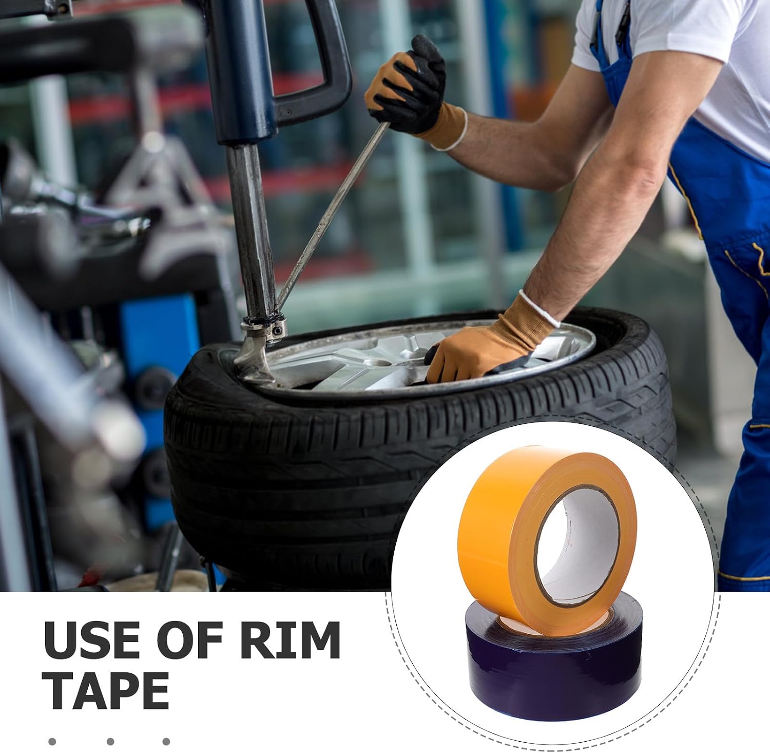 Cabilock 2pcs Paint Protection Tape Roll 5cm X 190m for Car Wheel Hub and Rim Protection Film with Strong Adhesive and Easy Installation, Scratch Resistant Pe Tape for Tire Changing
