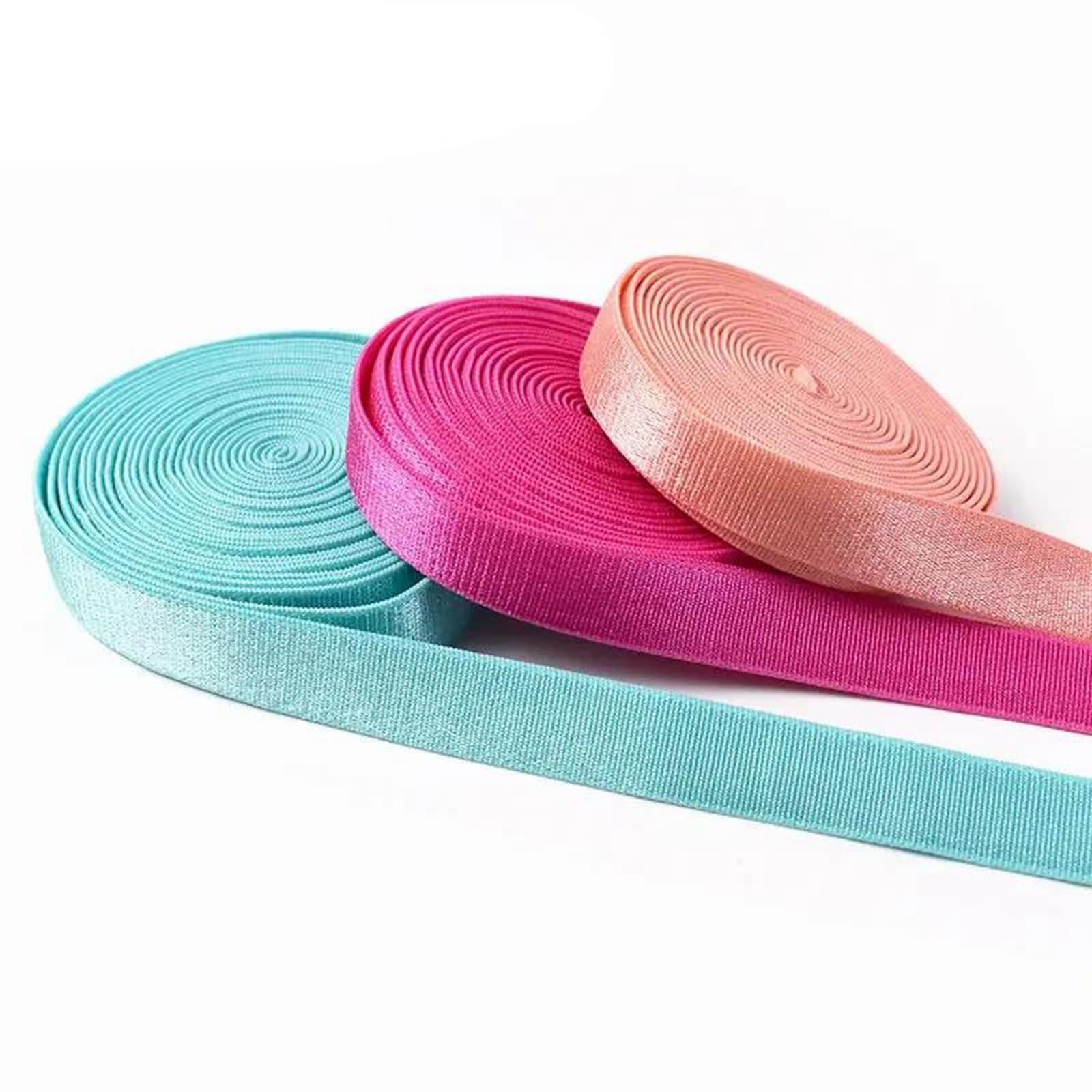 10/20/45 Meter 12 mm weiches, dehnbares Gummiband für Unterwäscheträger, Yogabänder und Haargummis,Weiß,12 mm - 45 Meter
