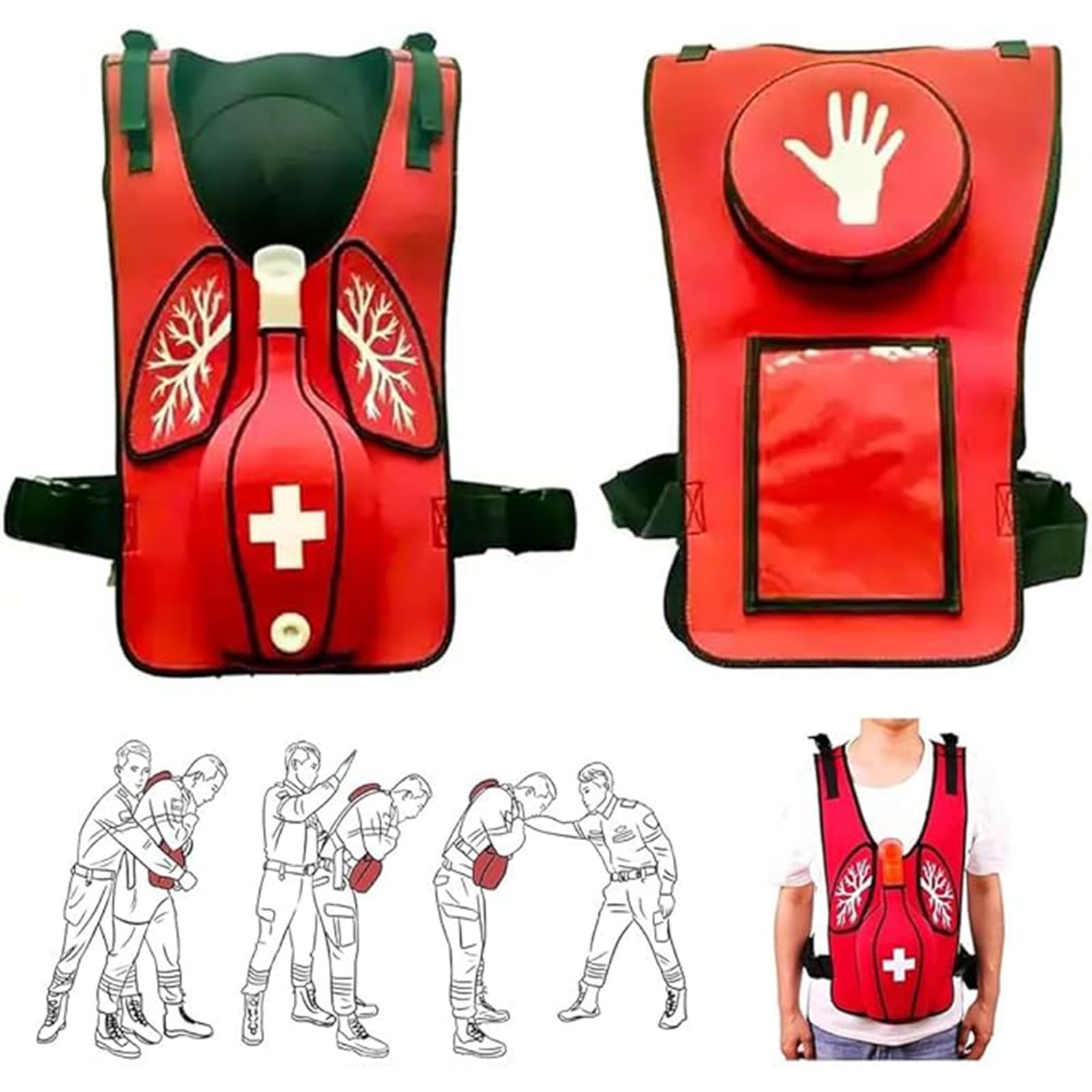Gilet De Formation À Technique De Heimlich, Dispositif Désobstruction Des Voies Respiratoires Pour Adultes, Formation Aux Premiers Secours Formation Pour Étudiants En Soins Infirmiers A