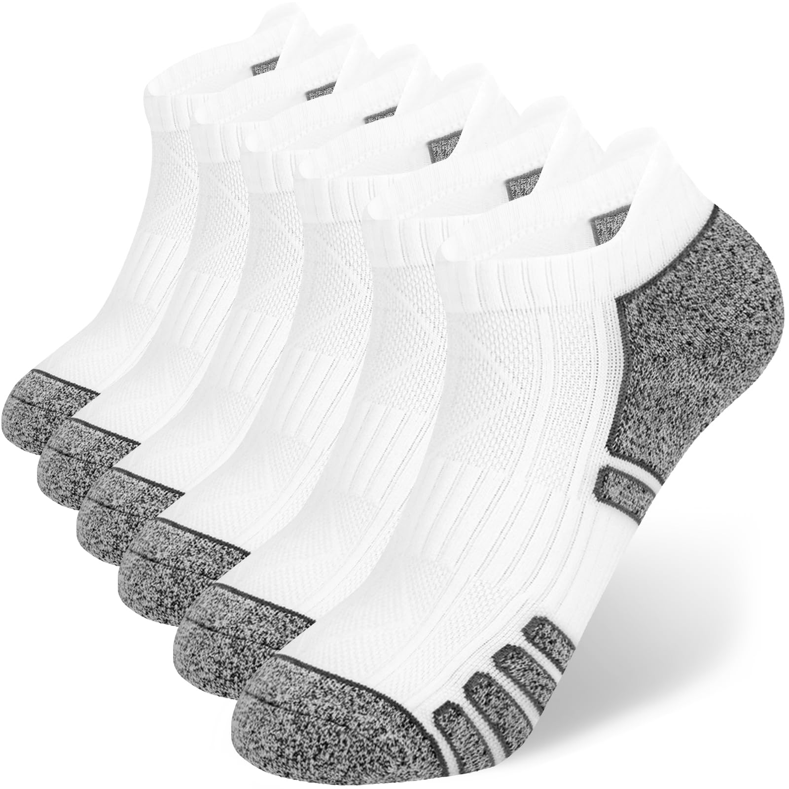 vvfxx Calze Corte Uomo Supporto Arco Plantare,Calzini Uomo Corti Estivi,Calzini Cotone Uomo,Antiodore e Traspirante,6 Paia