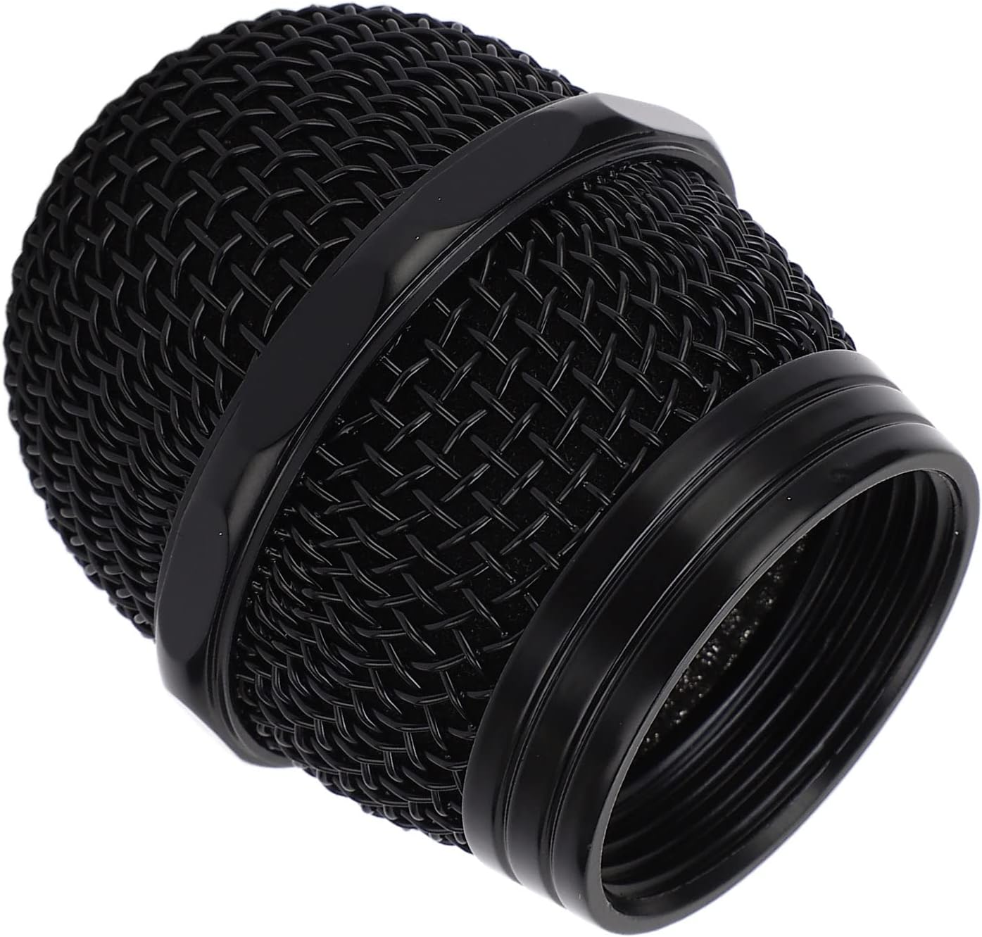 Mic Ball Head Mesh Grill, Black Microphone Mic Mesh Cover