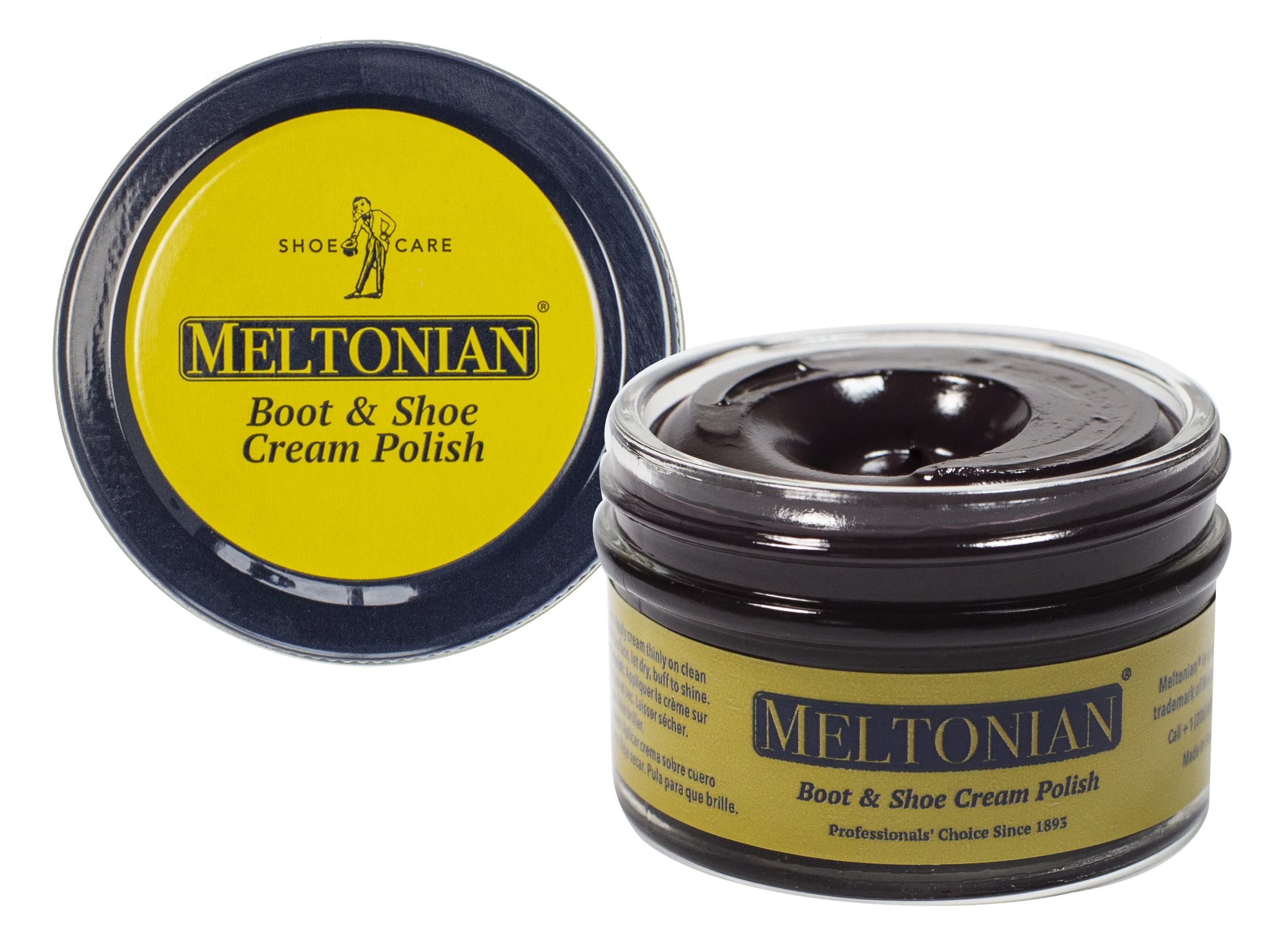 MeltonianCream Shoe Polish Natural Wax Oils Brown Black Shoe Polish  for Leather Restores Protects, 60+ Colors
