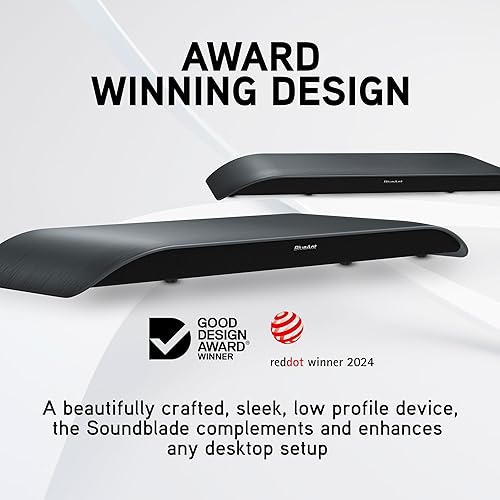 Miniatura 7 de BlueAnt Soundblade - Barra de sonido debajo del monitor, altavoz de escritorio de 120 W 2.1 canales con USB-C y Bluetooth 5.3 para PC, Mac, juegos,