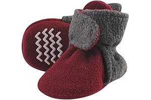 Cozy Fleece Baby Booties: Burgundy Bliss