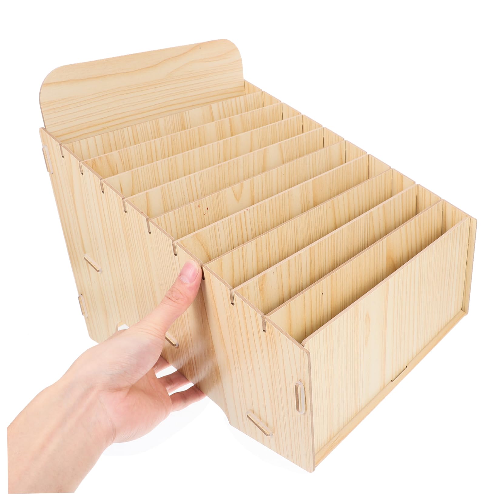 DOITOOL Organizer Da Scrivania in Legno Con Scomparti Per Ordinare Posta Fatture e Documenti Grande Capacità Di Archiviazione Per Ufficio Casa o Negozio