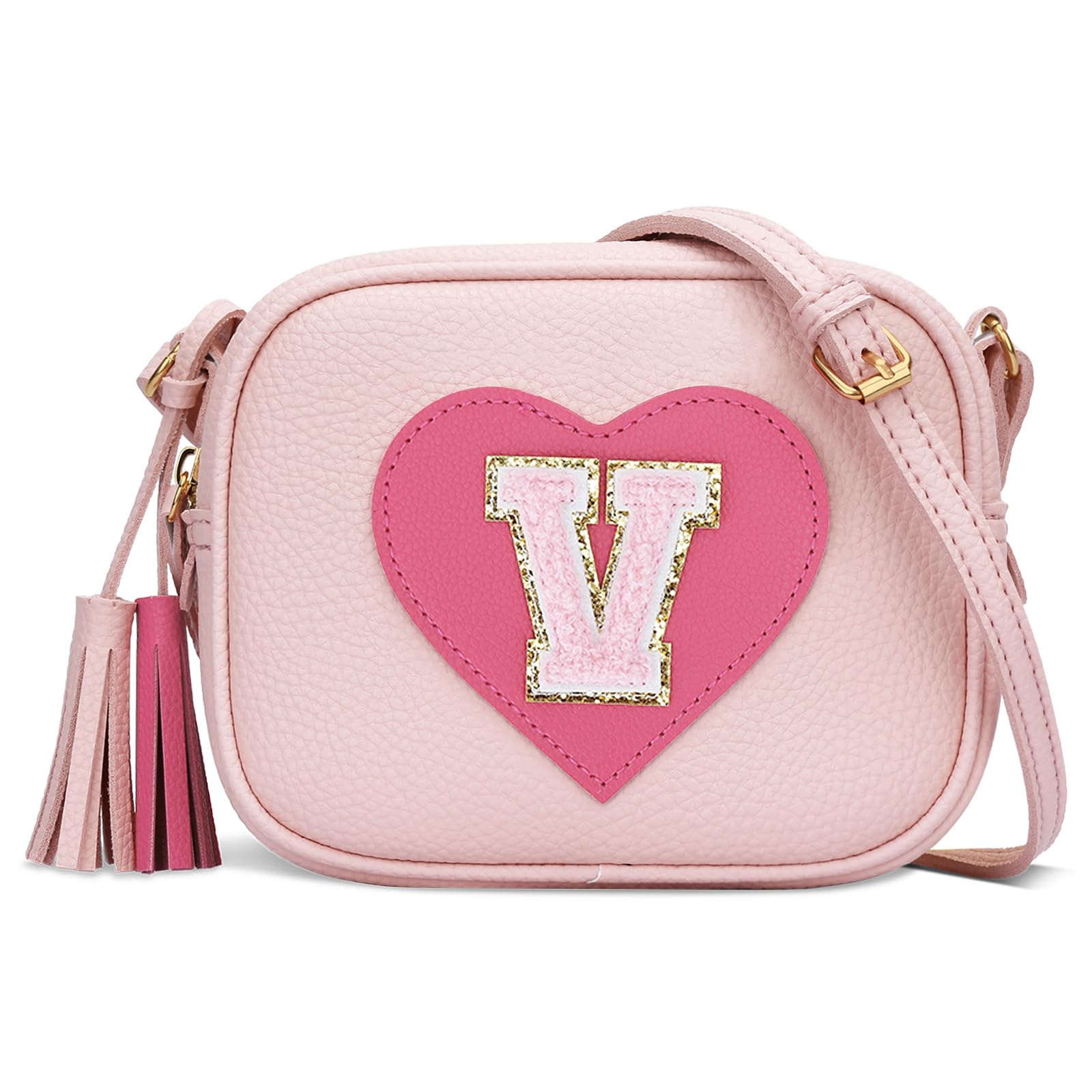 KKXIU Gifts for 3 4 5 6 7 8 Year Old Girls Initial Toddler Purse