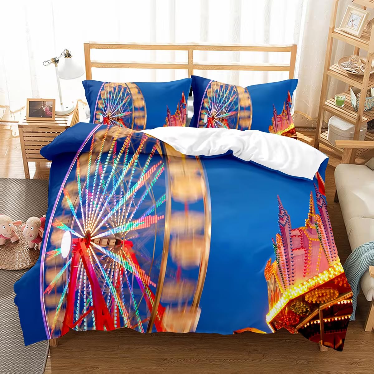 Housse de couette 90x190 fermeture éclair finie la couette qui glisse du lit
