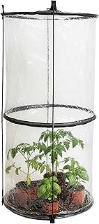 Pop-Up Folien Gewächshaus für Tomaten - 110 x 49 cm - Garten Treibhaus für Gemüse - Frühbeet Pflanzen Anzucht Schutz Zelt PVC Transparent Abdeckung mit Drahtgestell aus Fiberglas