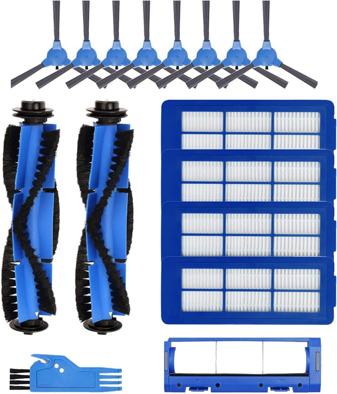Replacement Parts for eufy RoboVac 11S Max 15C Max 25C Max 30C Max G30 G30 Edge G30 Hybrid G30 Verge G20 G20 Hybrid G15 G32 Pro Accessories Kit with Filter Side Brushes Roller Brush Main Brush Guard