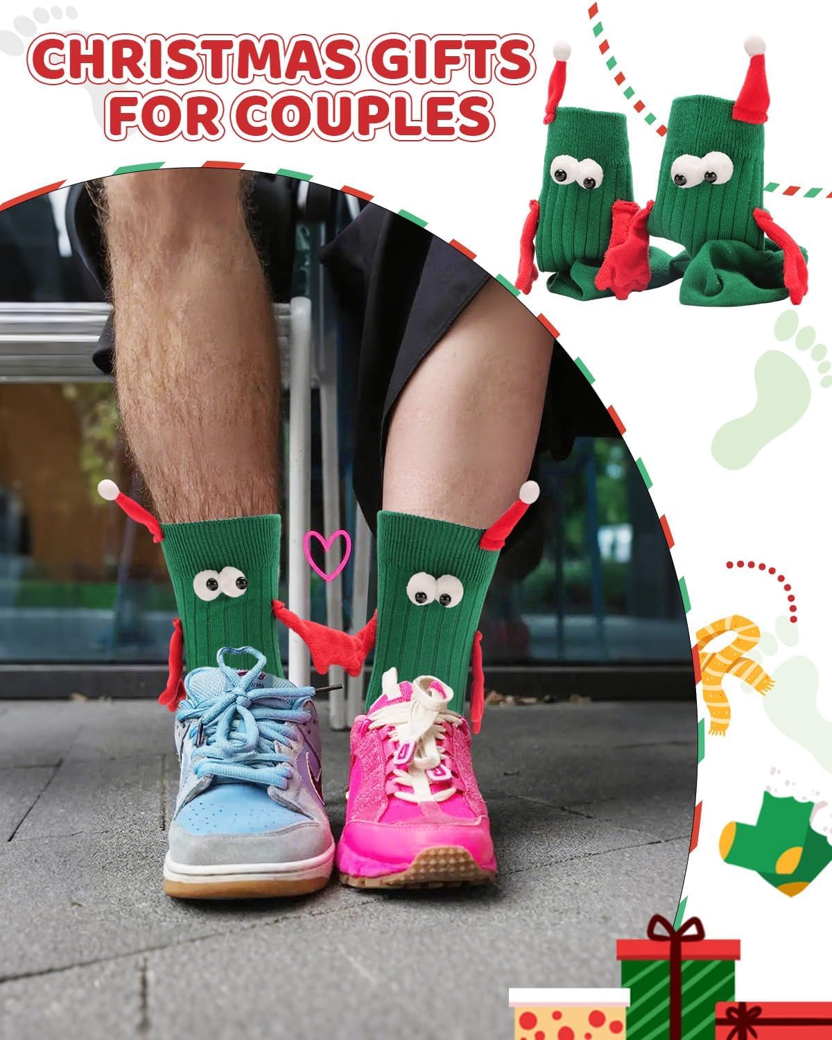 Funny Christmas Socks, Stocking Stuffers for Teens, White Elephant Gifts for Adults Teen Boys Girls Bestie - Image 5