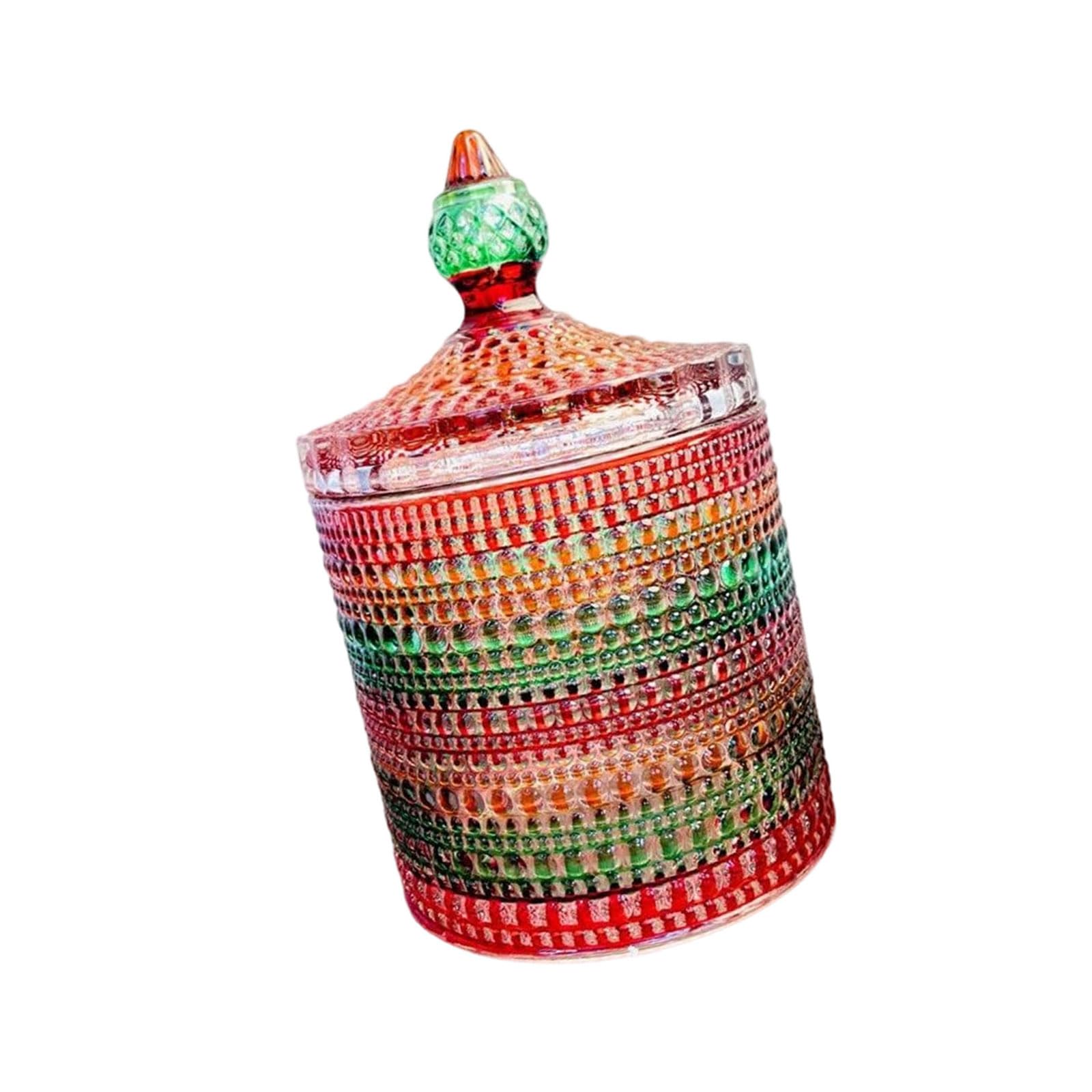 Xjdzineq Transparency Designs Clear Candy Jar Multifunctional Glass Storage Container for Household Decoration Glass Jar