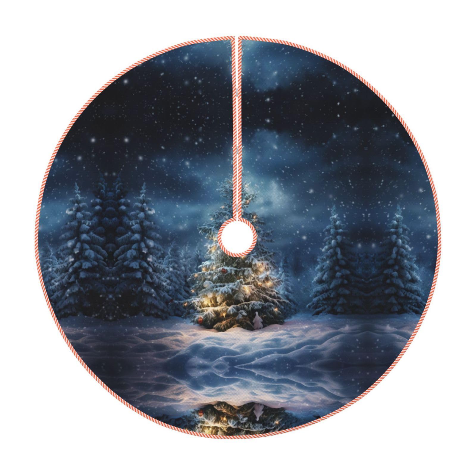 Jupe de sapin de Noël rustique pour sublimer le salon ou la terrasse