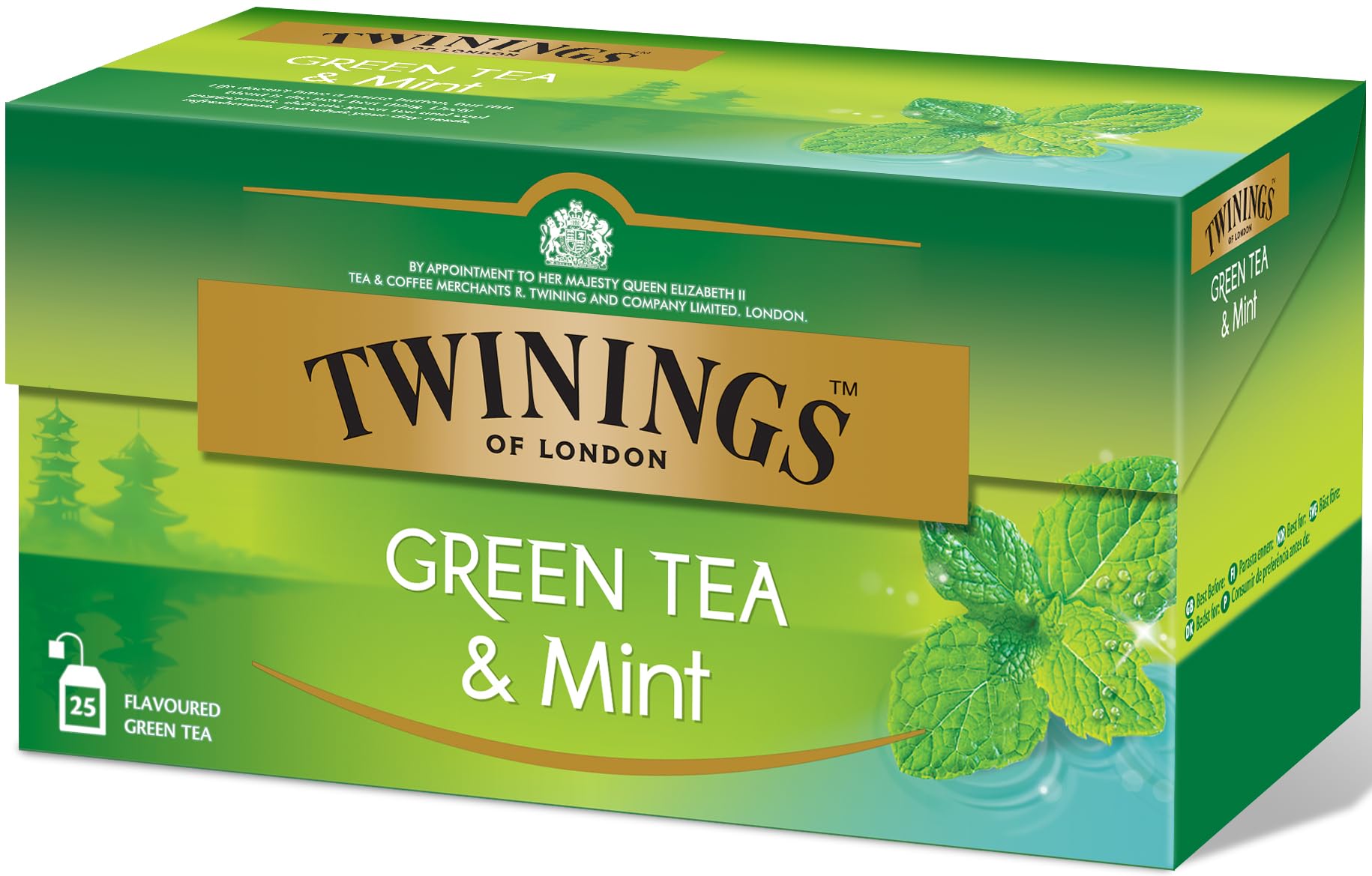 Twinings Té Verde con Menta, 25 sobres