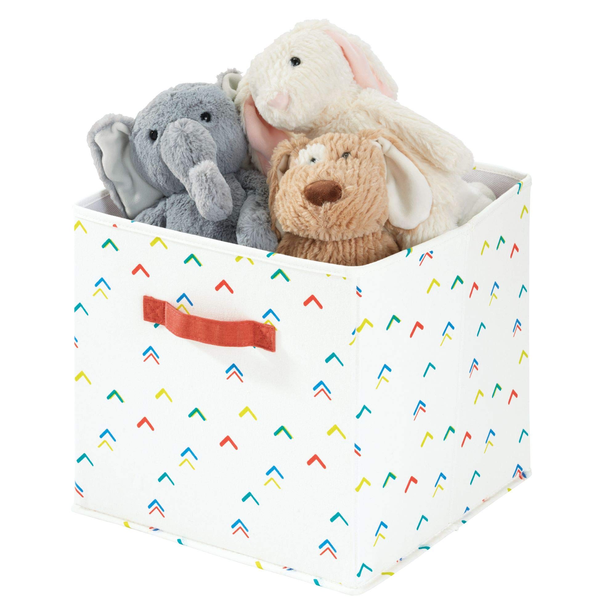 Panier rangement coton polyester petite caisse pliable multicolore