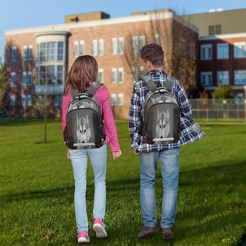 Miniatura 7 de Cráneo Piña Mochila Bolsas De Viaje Bolso De Hombro Correa Daypack Deportes Viaje Casual Daypack, Perro inteligente, Mochilas de viaje