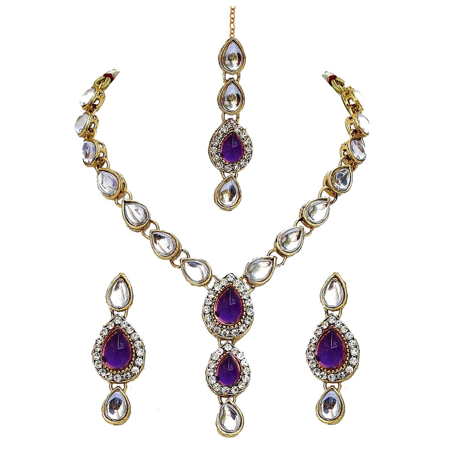 Traditional Gold Plated Kundan Necklace Set for Girl & Women (MSK-1-LINE-parent)-image-32