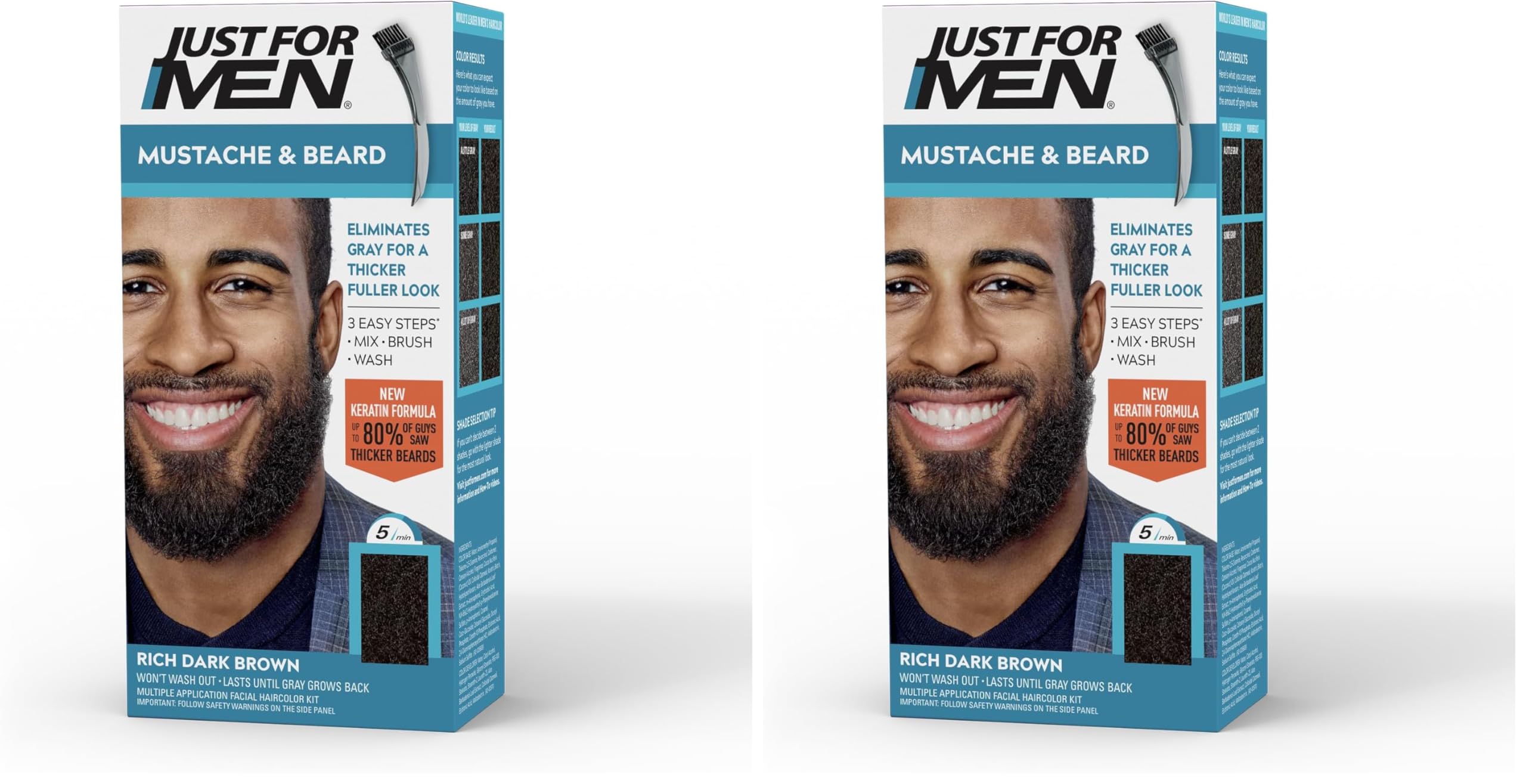 Amazon.com : Just For Men Mustache & Beard, Beard Dye for Men with