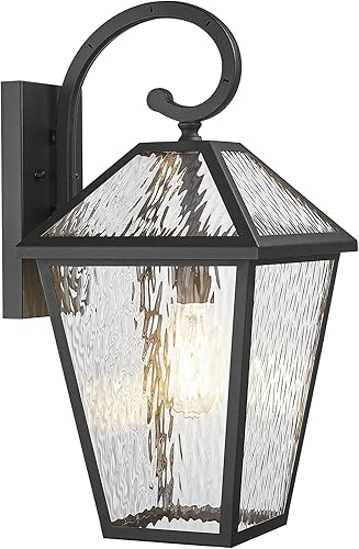 Miniatura 56 de Lámparas de pared para exteriores, faroles de pared exterior impermeables con vidrio, apliques de pared exterior, luces de porche delantero
