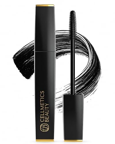 Cellmetics Mascara for Older Women 60 Plus, Volumizing & Lengthening Tubing Mascara