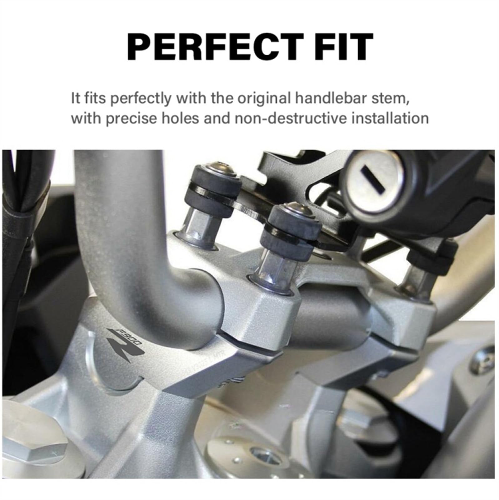 Accessori Moto Manubrio Riser Morsetto Estendi Adattatore Manubrio Compatibile con BMW F900R F900XR F850GS F 850 ​​GS ADV Adventure