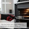 Hot Stone Lava Stone Steak Board Extra Large Hot Stone Stone Grill Set Bamboo Board Lava Stone and Porcelain Plate Meat Fish Grilling on Hot Stone (XXL)