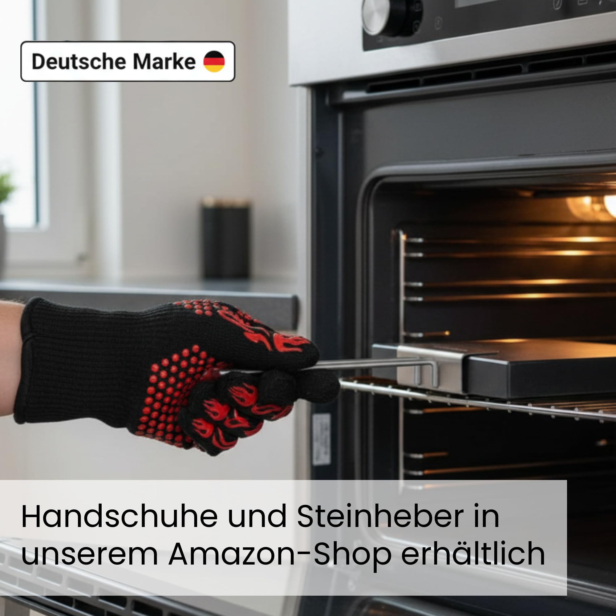 Heißer Stein Lavastein Steak-Brett Hot Stone Steingrill Set aus Bambusbrett Lavastone und Porzellan-Platte, Fleisch, Fisch grillen auf heißem Stein (Uno Black)