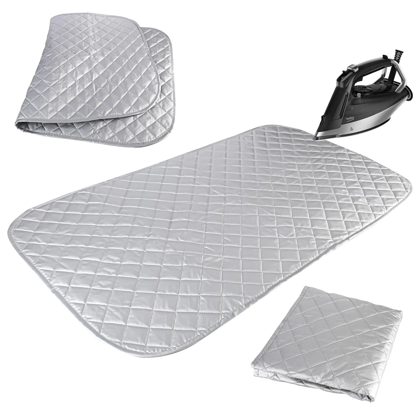 Tapis De Repassage Pliable - 48 X 85 Cm, Résistant à La Chaleur, Idéal Voyage Et Maison - Protège Tables Et Plans De Travail