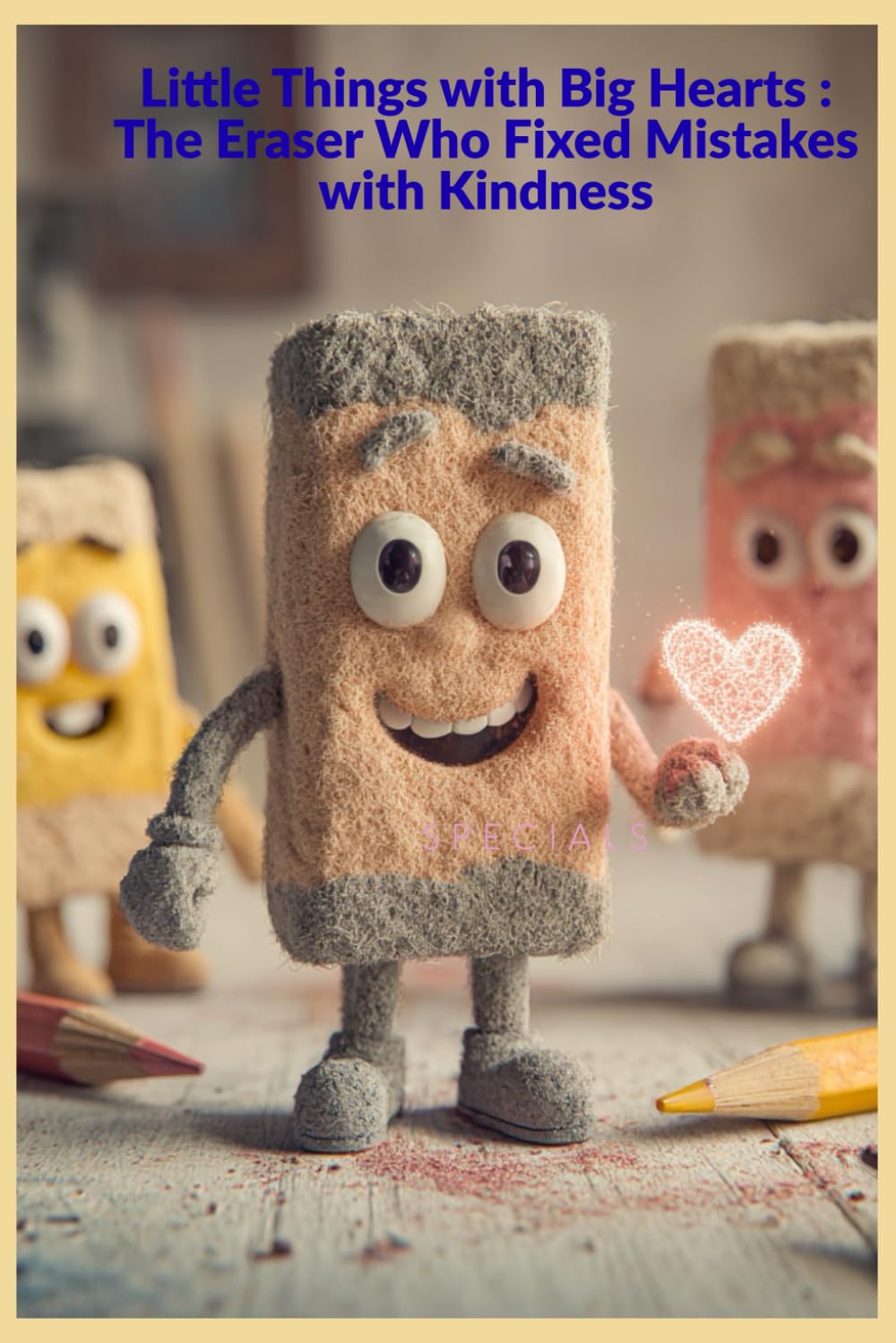 Little Things with Big Hearts : The Eraser Who Fixed Mistakes with Kindness: A Gentle Story About Kindness, Forgiveness, and Learning from Mistakes